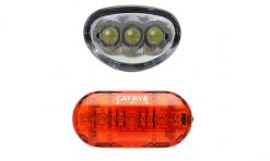 CatEye EL135 Front Light/Omni 3 LD135 Rear Light - Black for Light Sets -Cheap Lights Store 1891 2