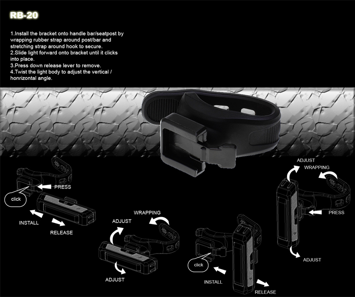 Moon Crescent W Front Light - 50 Lumens - Black for Front Lights 5 Moon Crescent W Front Light - 50 Lumens - Black for Front Lights - Image 5