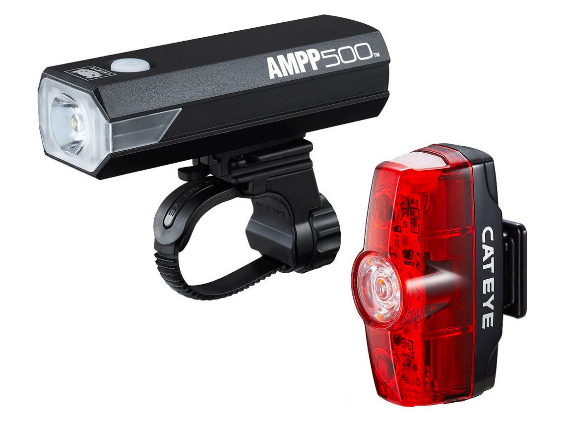 Cateye AMPP 500 and Rapid Mini Light Set for Light Sets 1 Cateye AMPP 500 and Rapid Mini Light Set for Light Sets