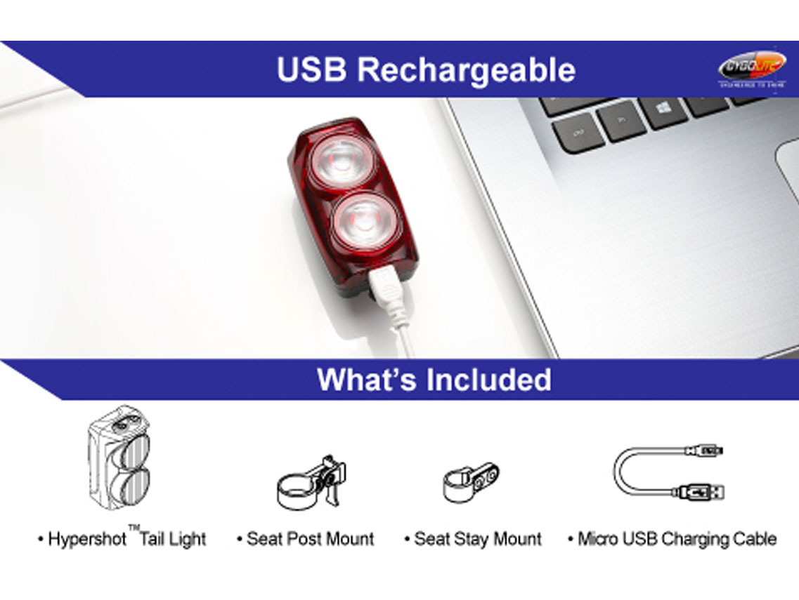 Cygolite Hypershot 250 USB Rear Light for Rear Lights 6 Cygolite Hypershot 250 USB Rear Light for Rear Lights - Image 6