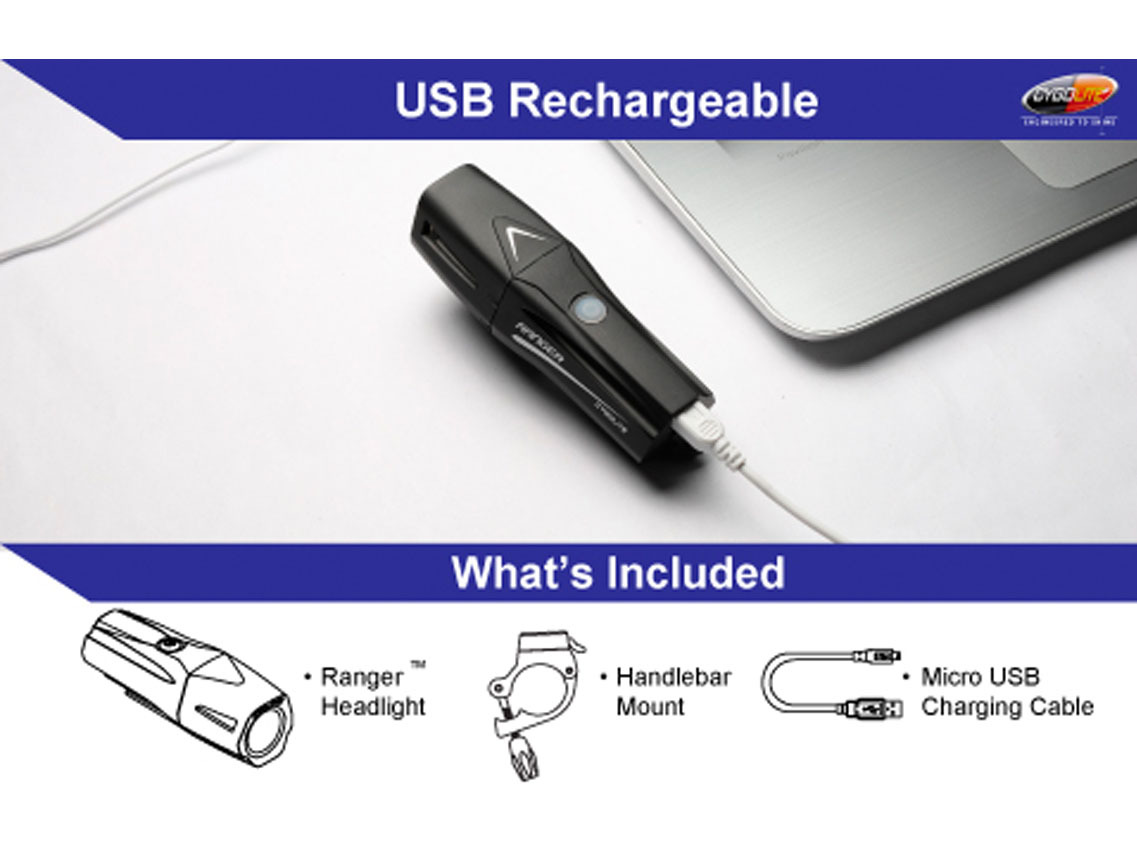 Cygolite Ranger 1200 USB Front Light for Front Lights 4 Cygolite Ranger 1200 USB Front Light for Front Lights - Image 4