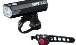 Cateye AMPP400 and Orb Rechargeable Light Set - Black for Light Sets