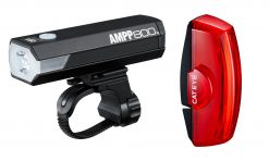 Cateye AMPP800 and Rapid X2 Light Set - Black for Light Sets