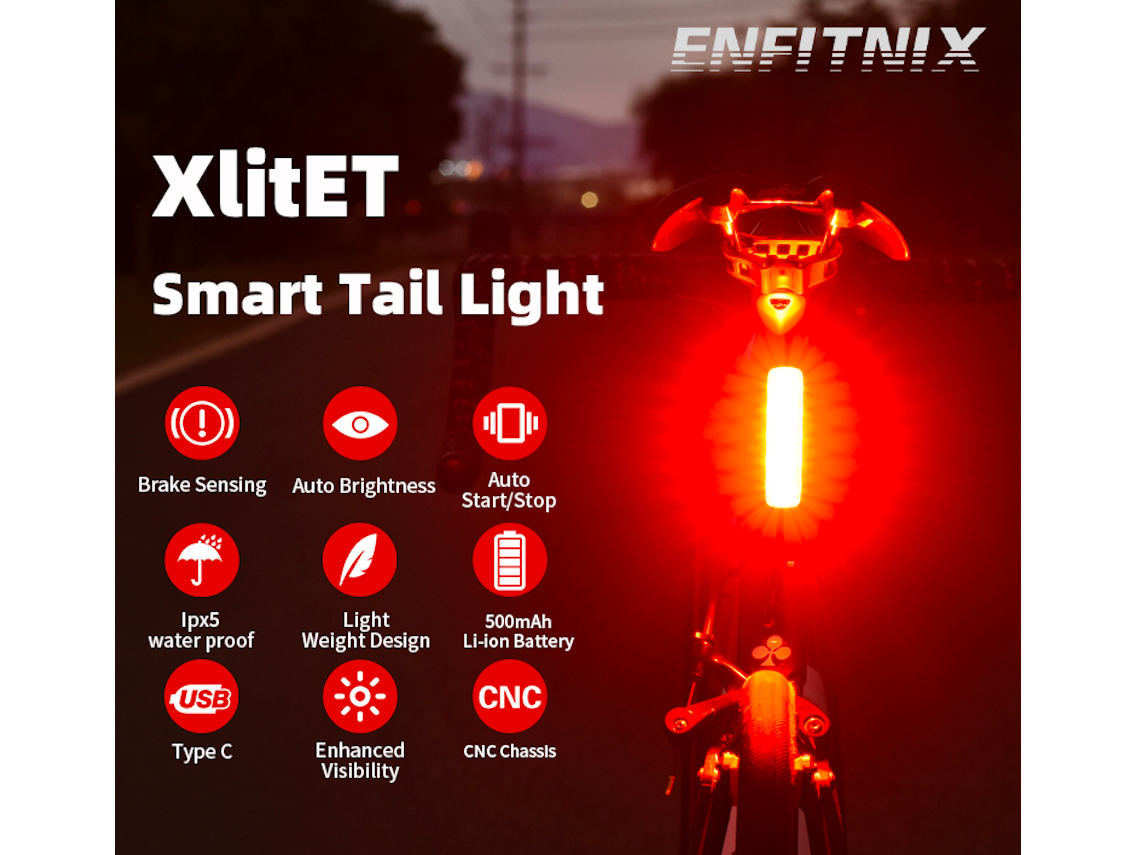Enfitnix XlitET Smart Tail Light for Rear Lights 5 Enfitnix XlitET Smart Tail Light for Rear Lights - Image 5