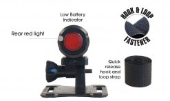 Azur Dual 75/4 Lumen USB Helmet Light for Front Lights -Cheap Lights Store 93583 5